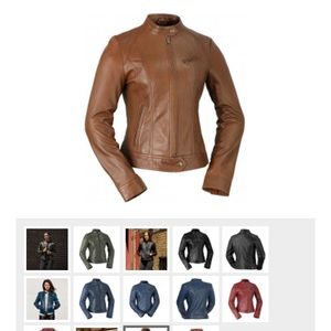 Brand new camel leather jacket Never worn!